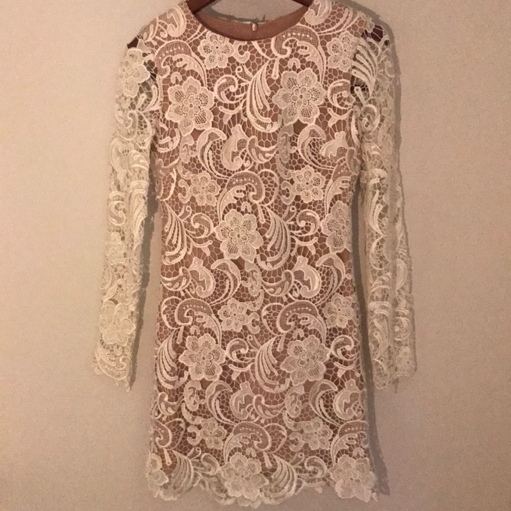 Long Sleeve Crochet Dress